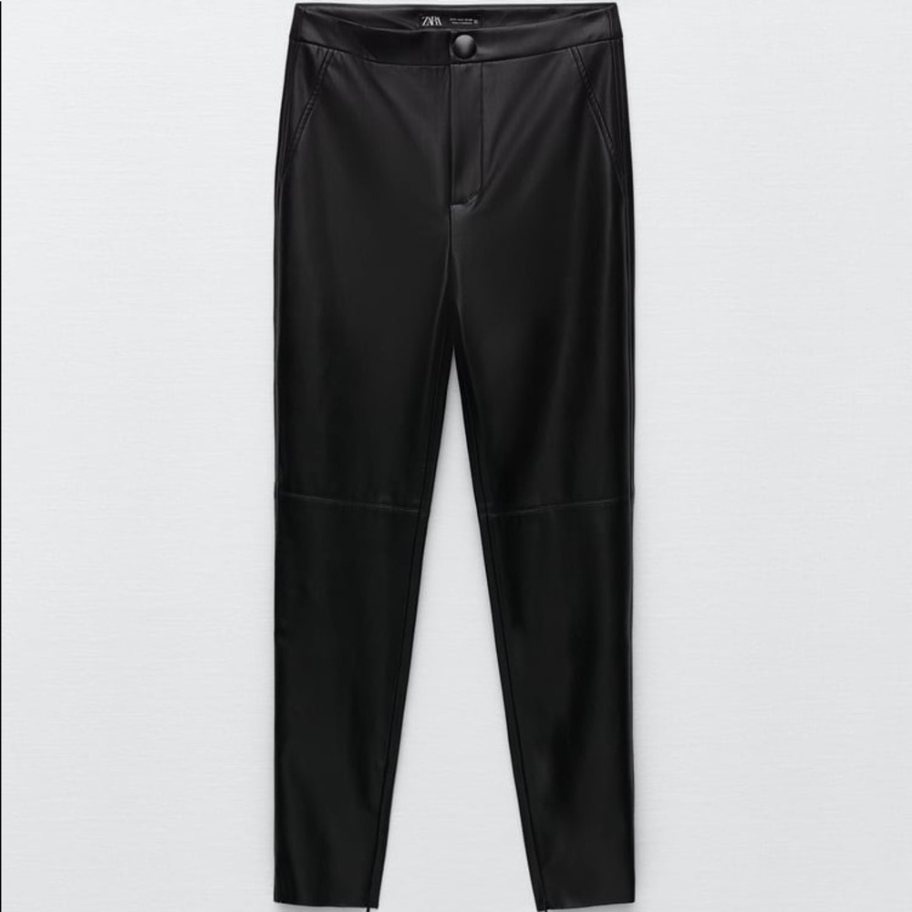 Zara Faux leather leggings/pants